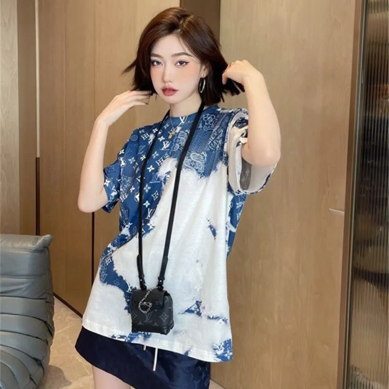 Louis Vuitton/Louis Vuitton Cashew Flower Series Short Sleeve